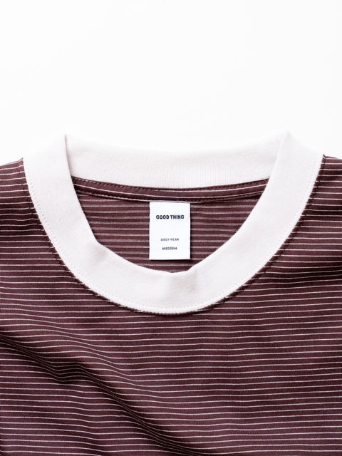 GT classic stripe s/s tee Brown/Black