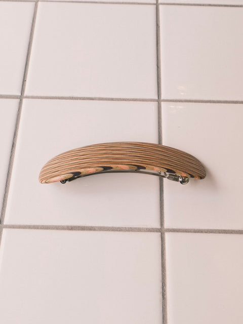 KOSTKAMM バレッタ net pattern mulch color wood