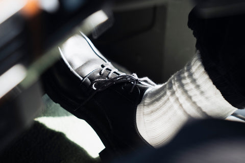 BARAILLE & GARMENTS リブソックス | American Sea Island Cotton Rib Socks Cream