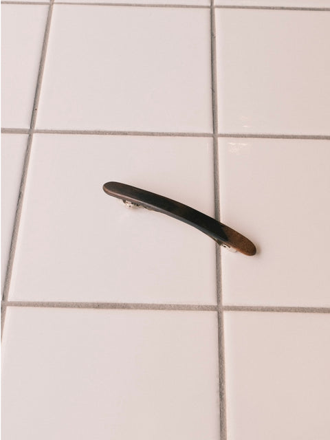 KOSTKAMM ピンバレッタ black brown wood