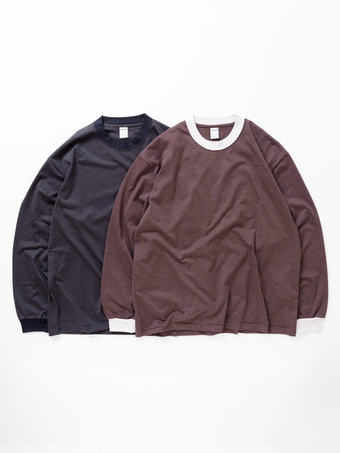 GT classic stripe l/s tee Brown/Black